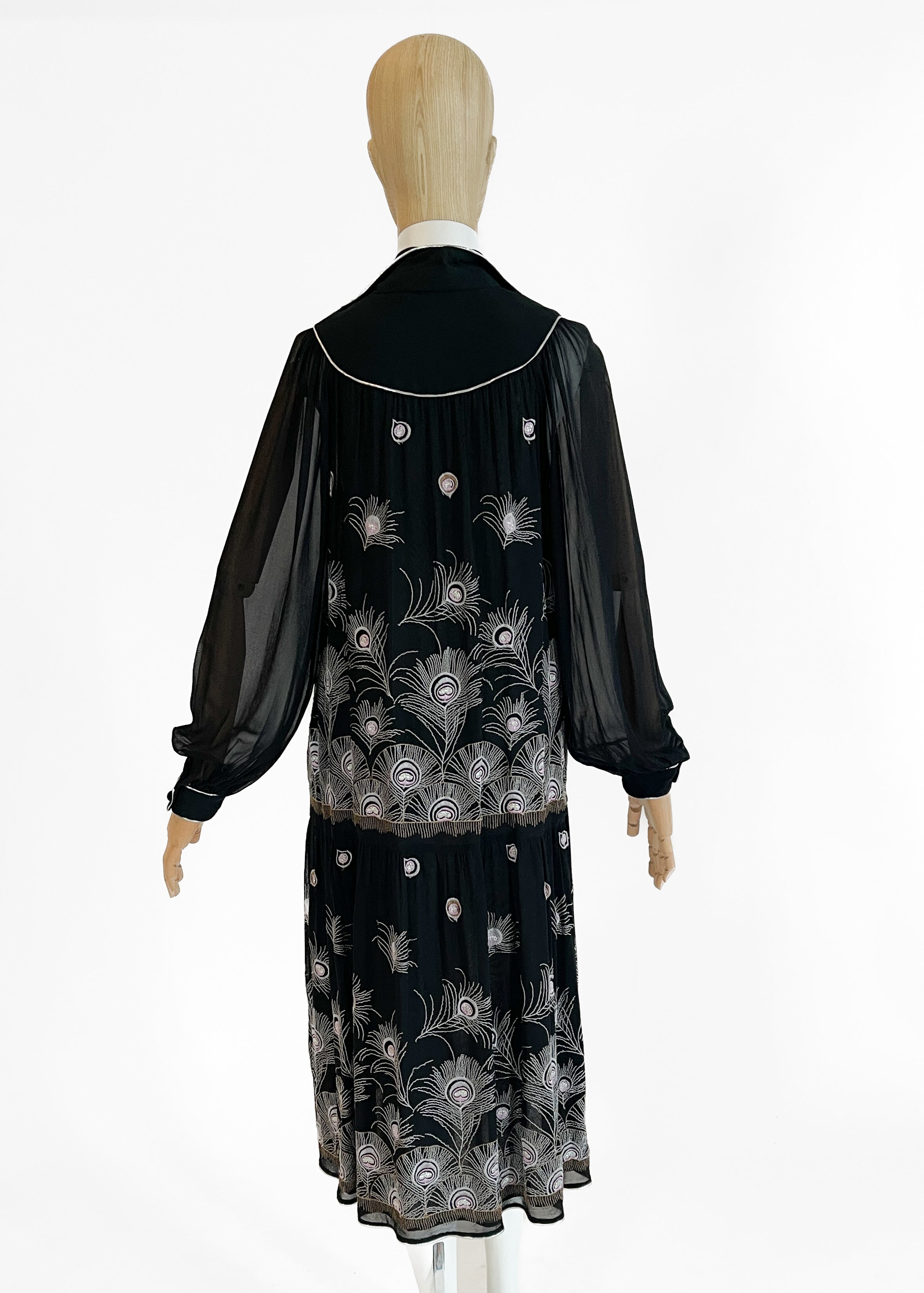 1970s Janice Wainwright Embroidered Dress