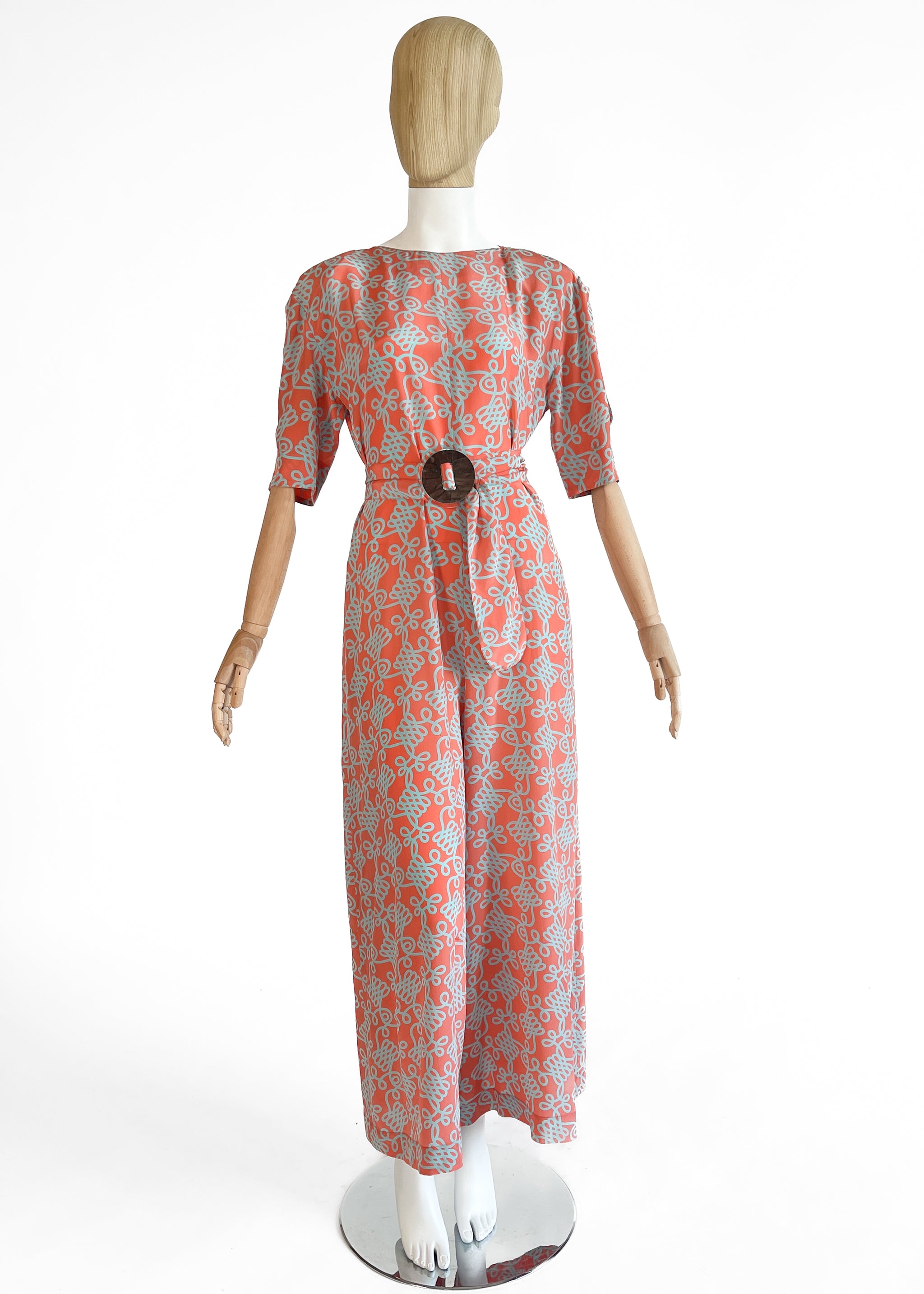 1970s Jean Muir Silk Jumpsuit