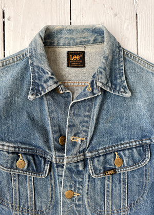 Vintage 1970s Lee Cropped Denim Jacket