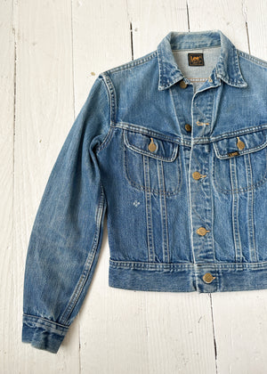 Vintage 1970s Lee Cropped Denim Jacket