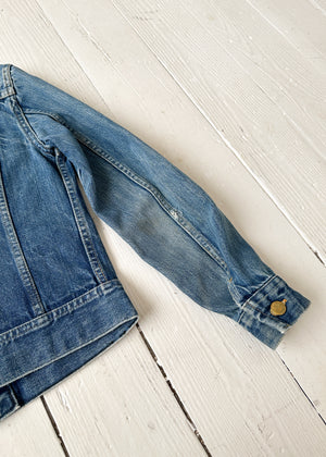 Vintage 1970s Lee Cropped Denim Jacket