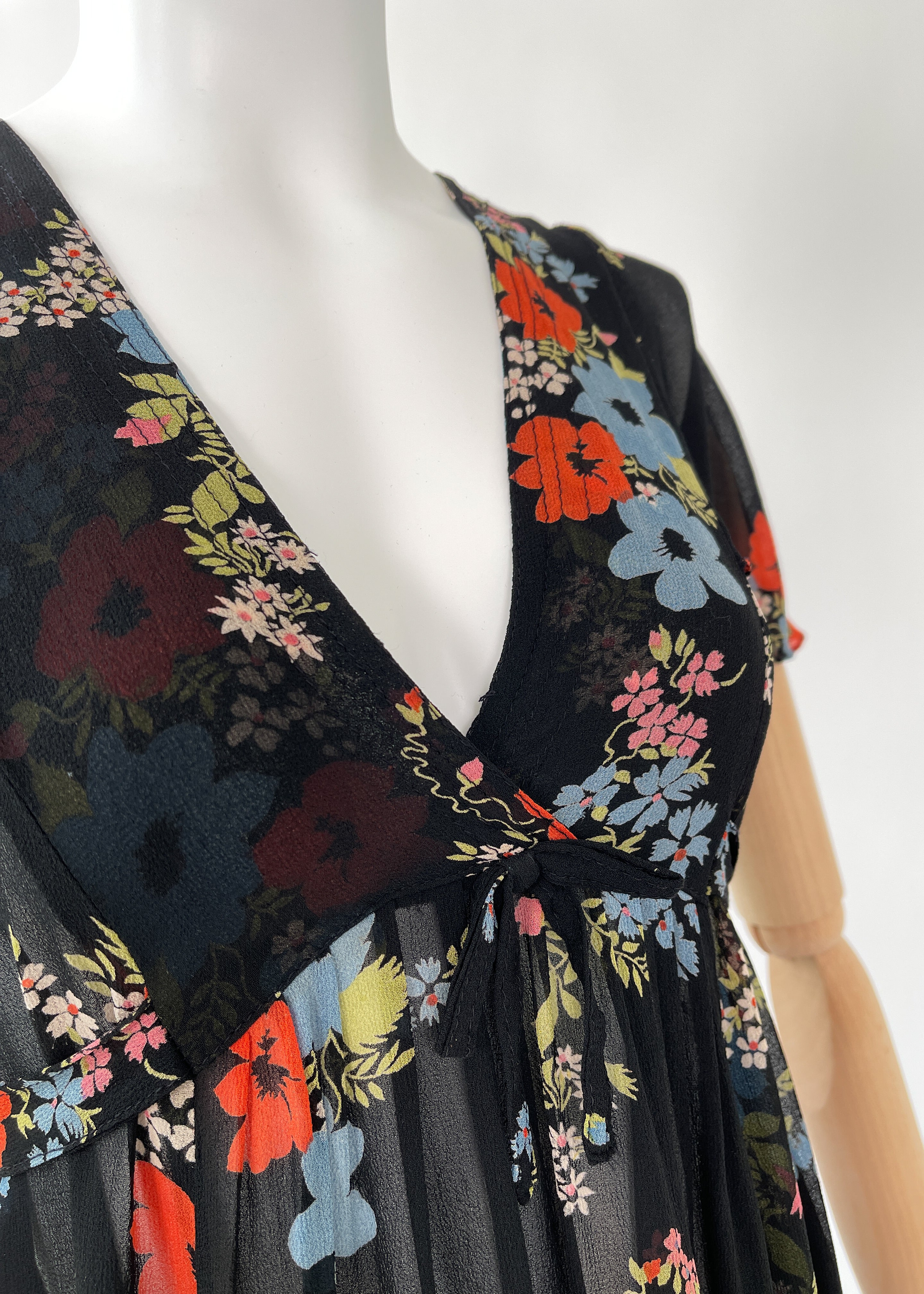 1970s Ossie Clark Dress with Celia Birtwell Print