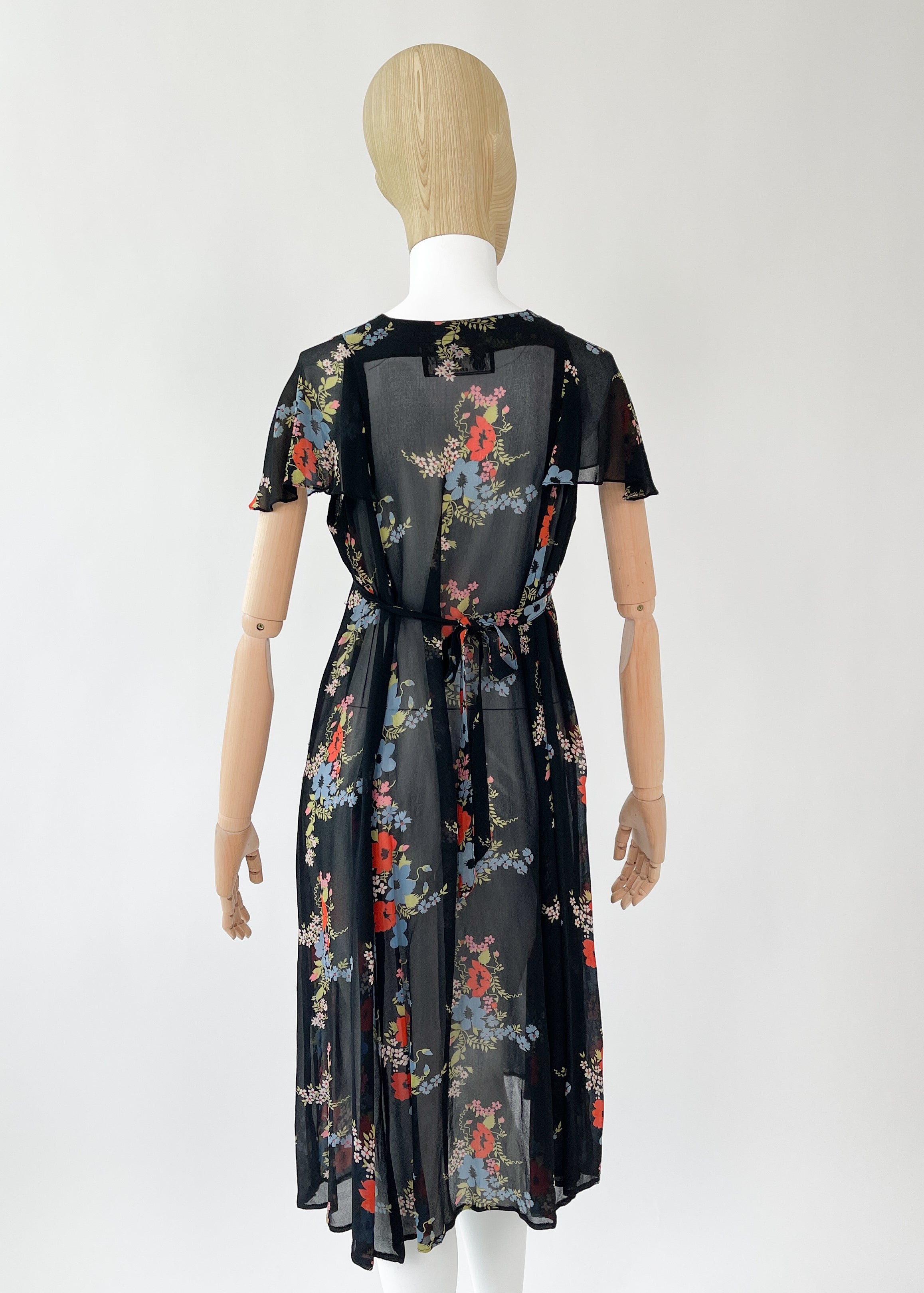 1970s Ossie Clark Dress with Celia Birtwell Print