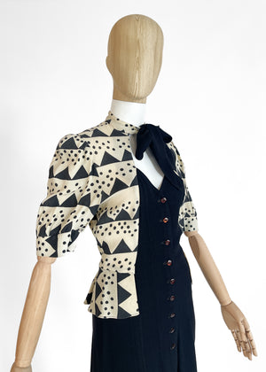1970s Ossie Clark Crepe Dress