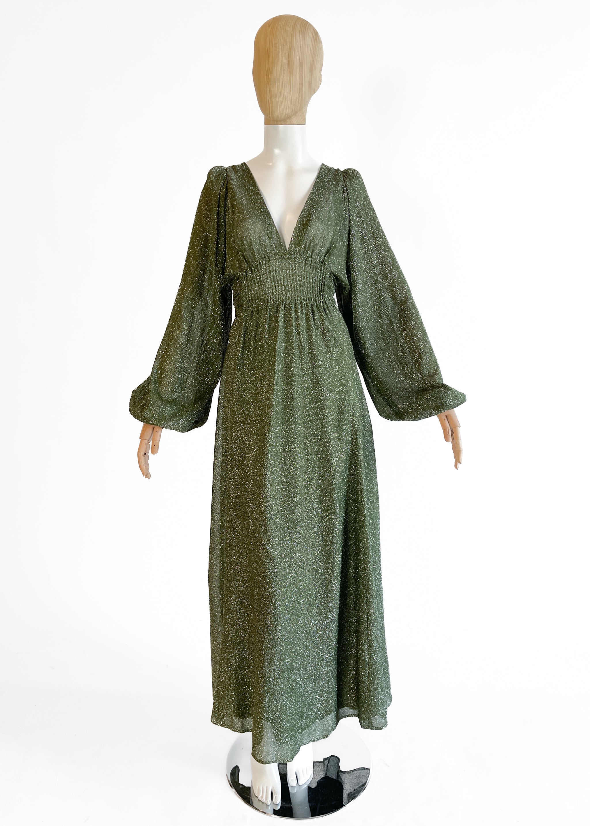 1970s Ossie Clark Tinsel Dress