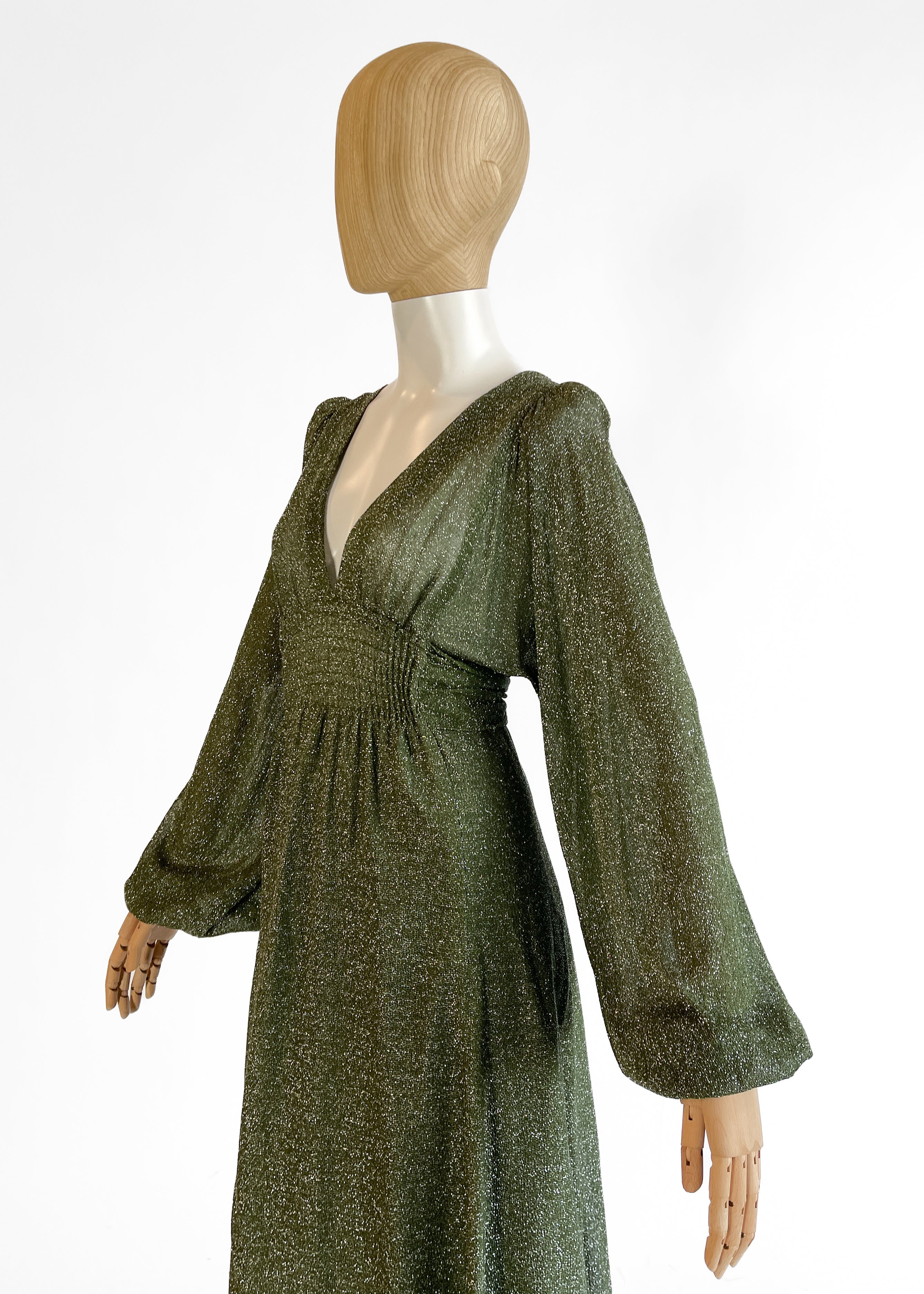 1970s Ossie Clark Tinsel Dress