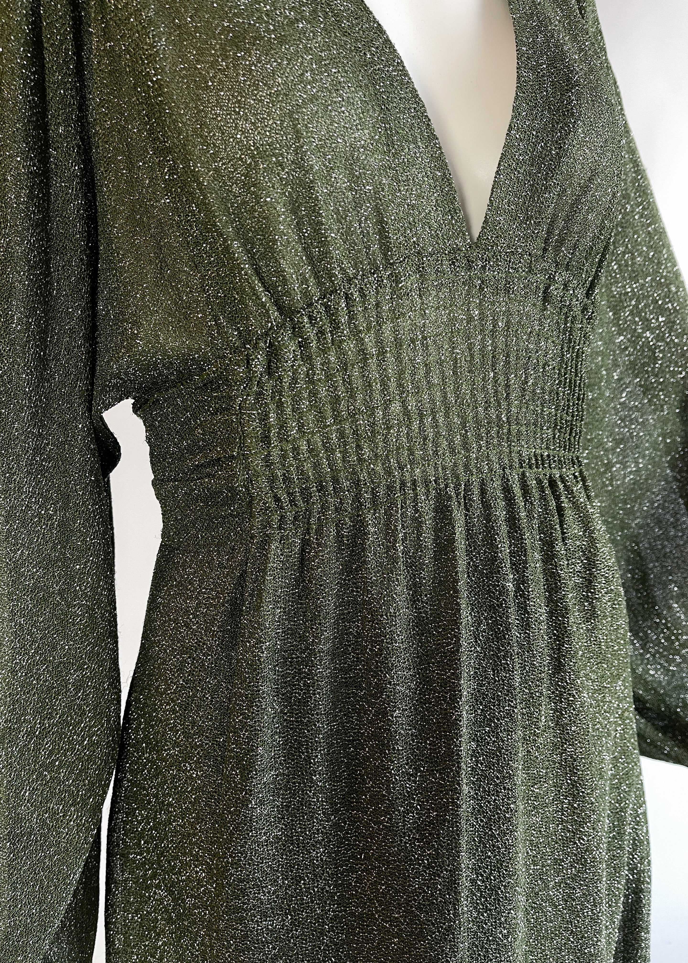 1970s Ossie Clark Tinsel Dress