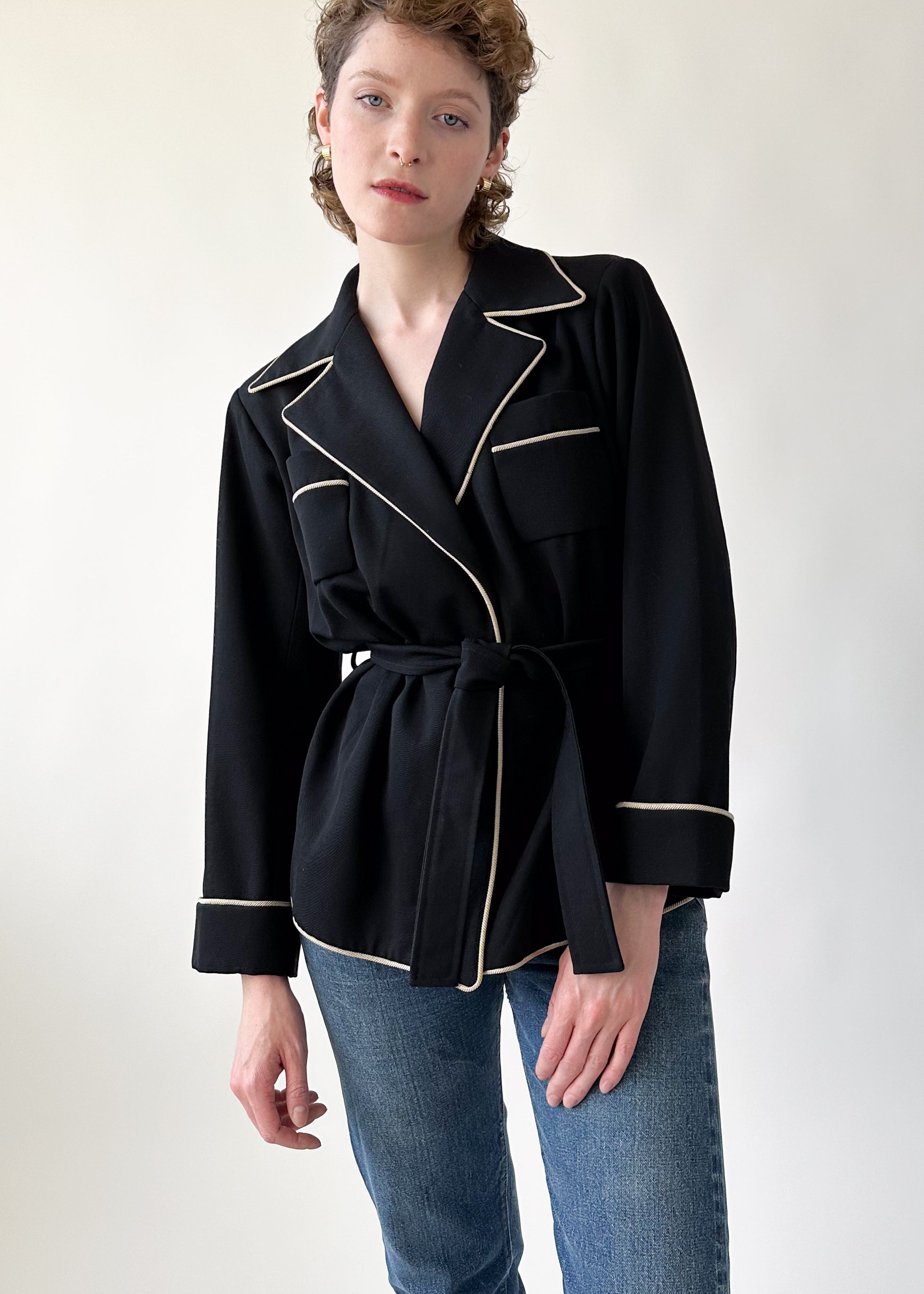 Vintage Yves Saint Laurent Wrap Blazer