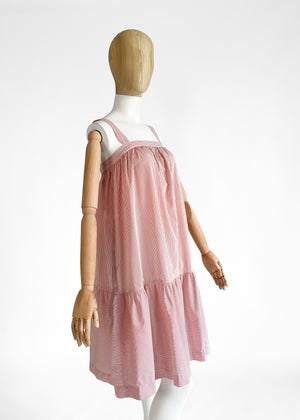 1976 Yves Saint Laurent Cotton Tent Dress Sundress