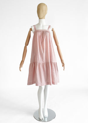 1976 Yves Saint Laurent Cotton Tent Dress Sundress
