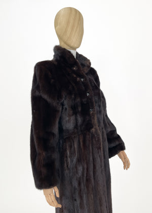 Vintage 1970s Yves Saint Laurent Mink Fur Coat