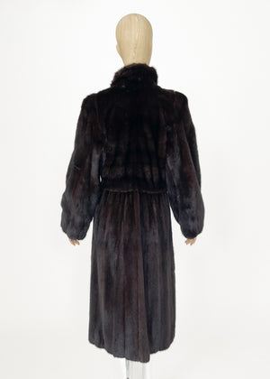 Vintage 1970s Yves Saint Laurent Mink Fur Coat