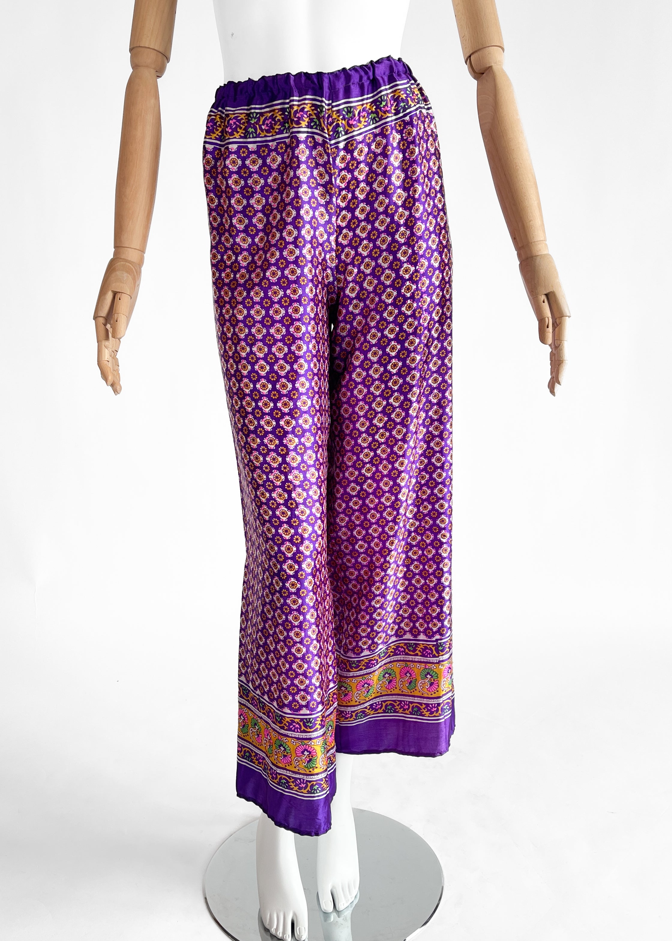 1970s Bellville Sassoon Scarf Dress with Pants