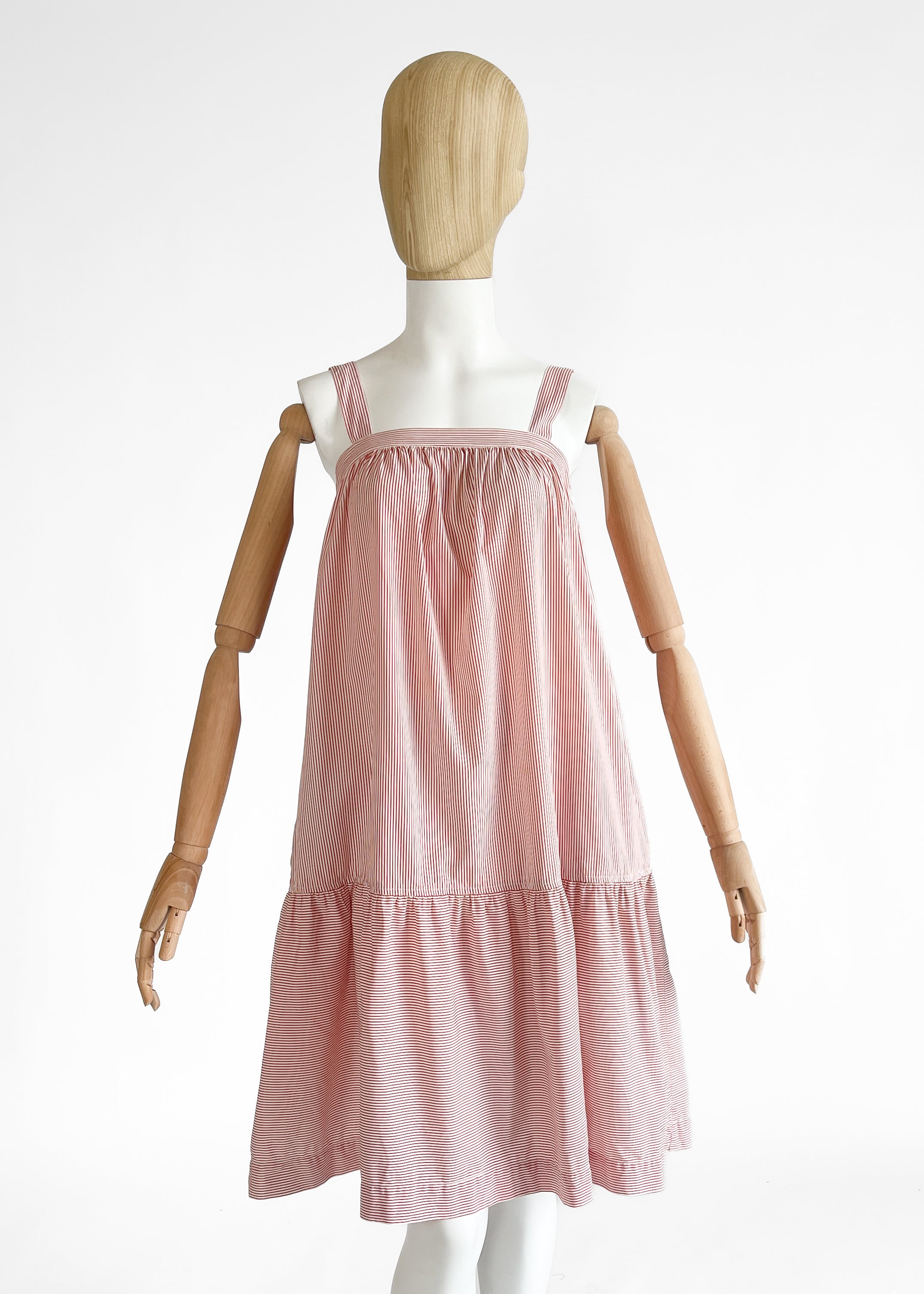 1976 Yves Saint Laurent Cotton Tent Dress Sundress
