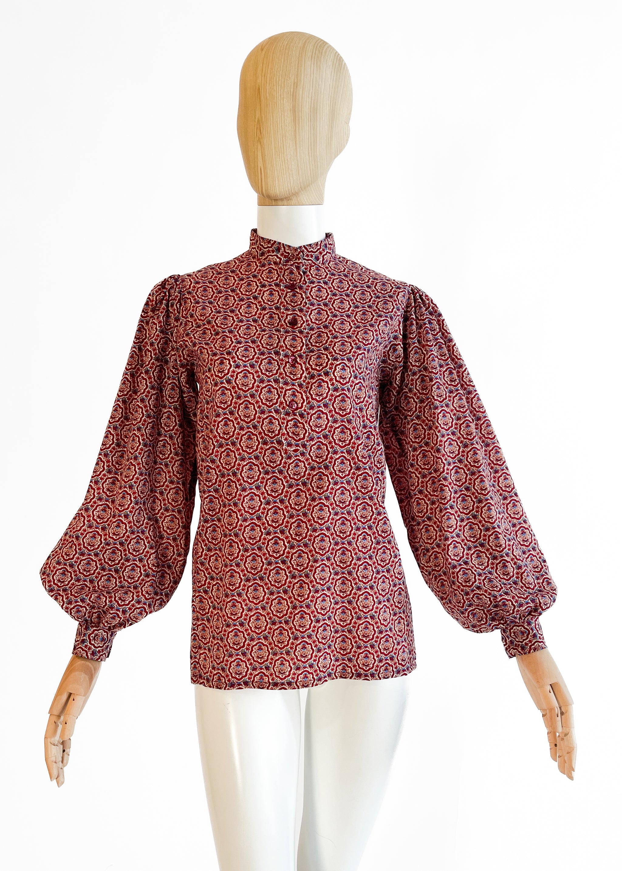 1970s Yves Saint Laurent Printed Top
