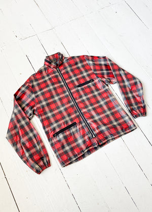 Vintage 1960s Plaid Windbreaker