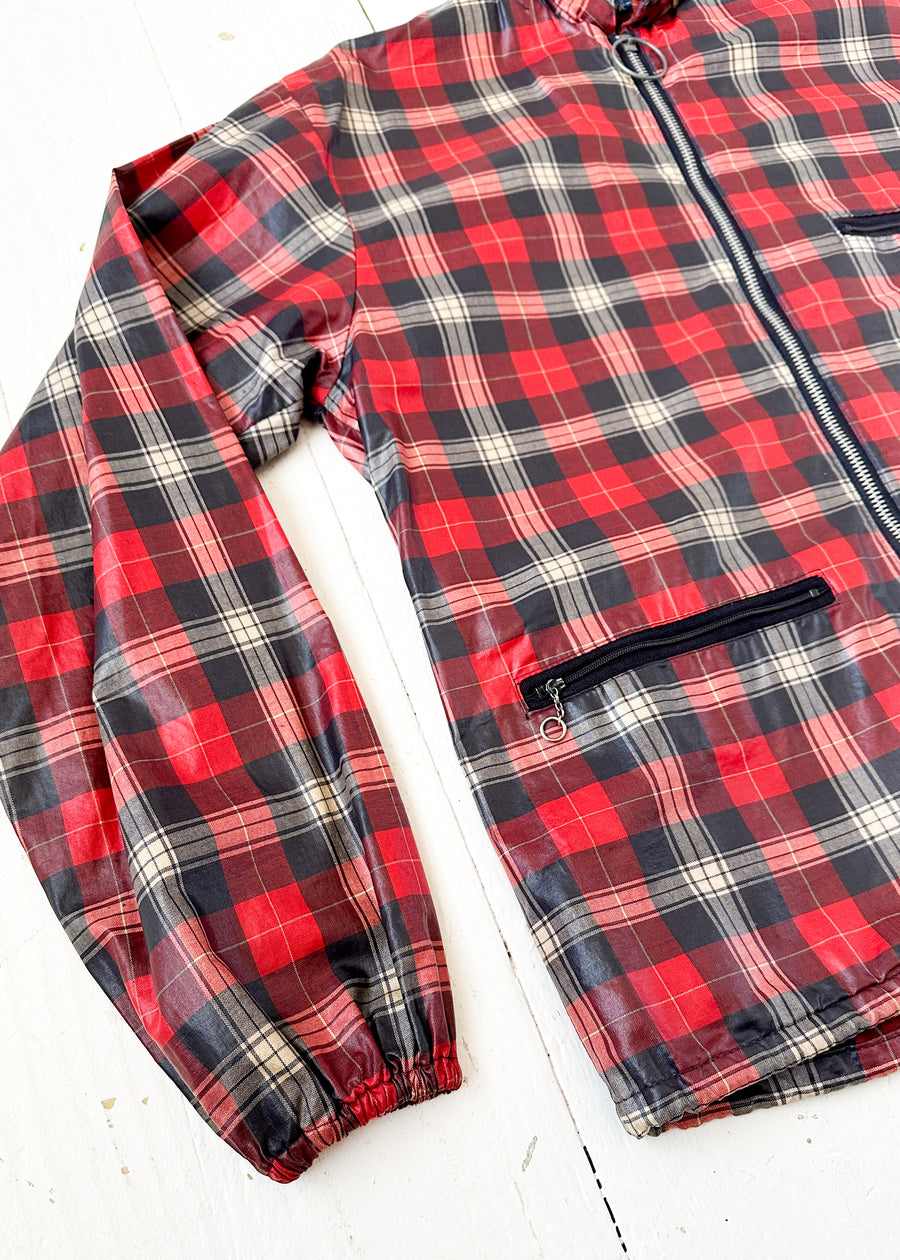 Vintage 1960s Plaid Windbreaker