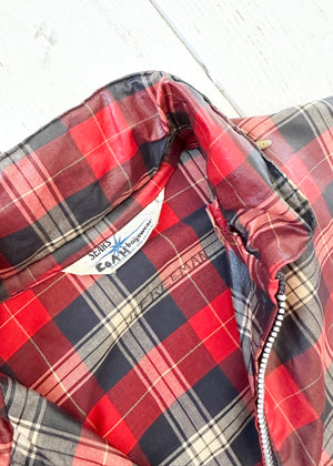 Vintage 1960s Plaid Windbreaker