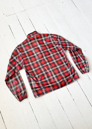 Vintage 1960s Plaid Windbreaker