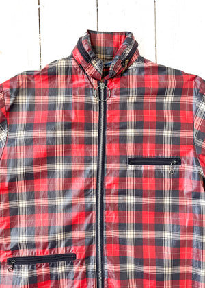 Vintage 1960s Plaid Windbreaker