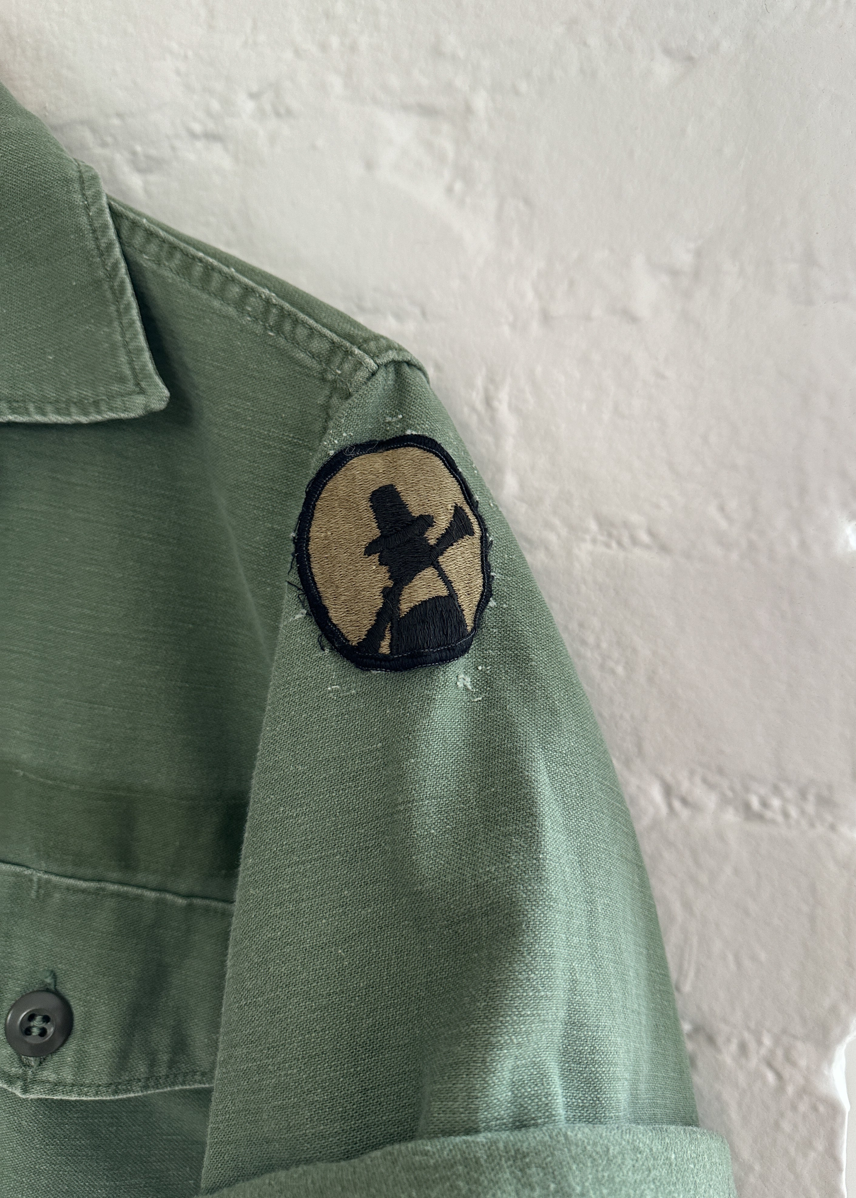 Vintage 1970s Short Sleeve Army Jacket