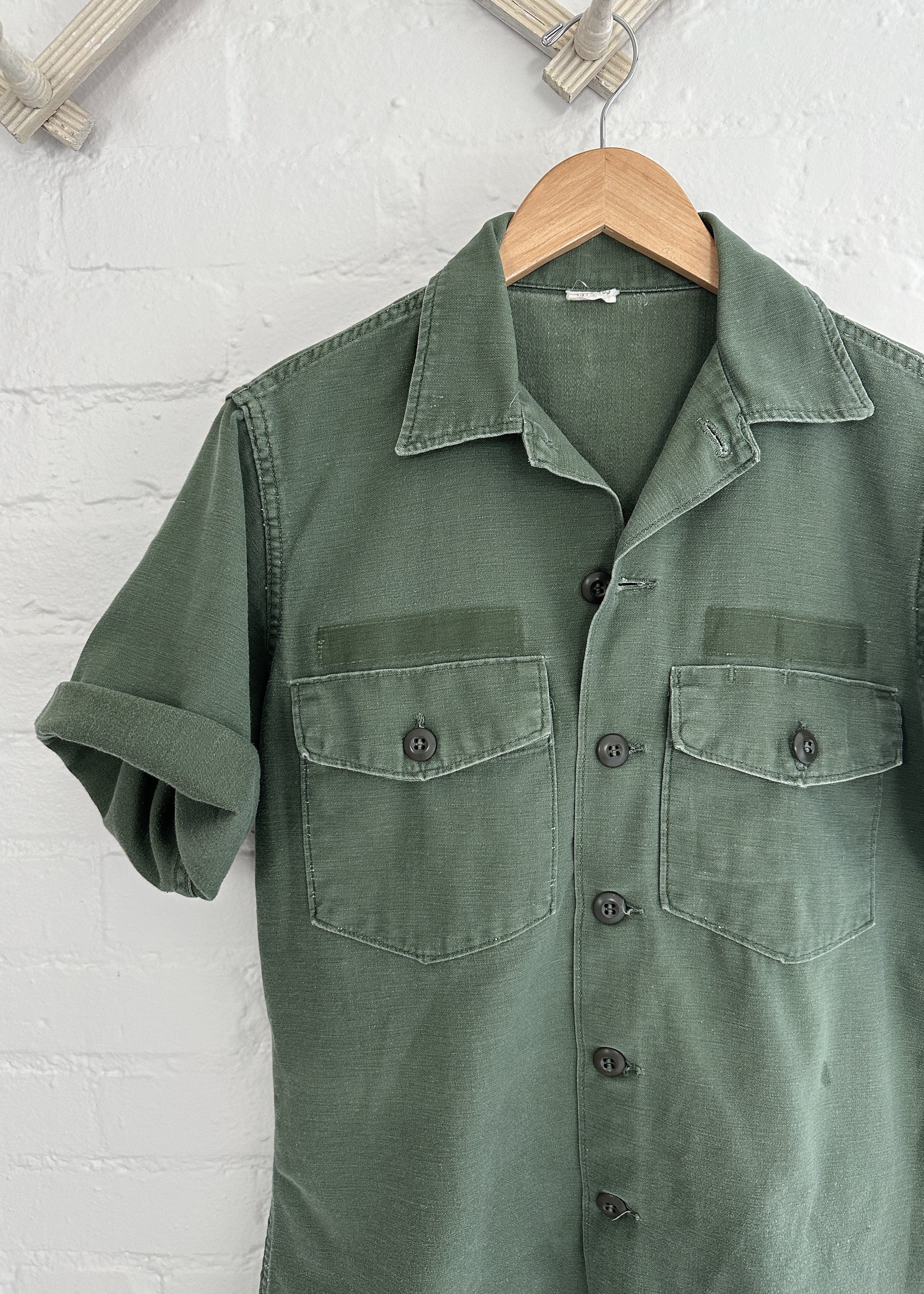 Vintage 1970s Short Sleeve Army Jacket