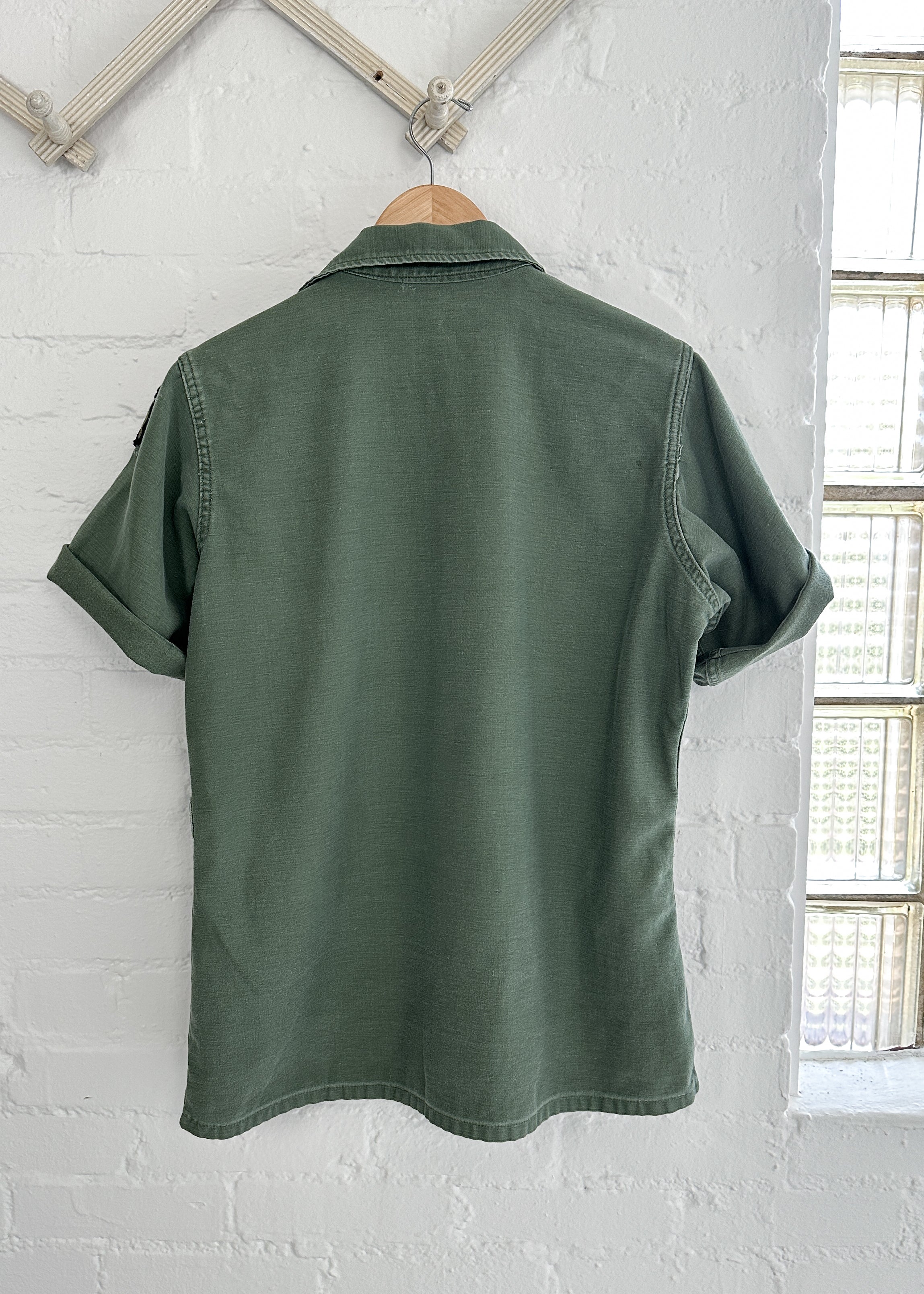 Vintage 1970s Short Sleeve Army Jacket