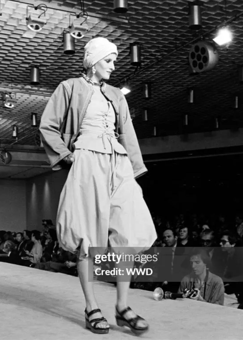 Yves Saint Laurent 1977 Lace Up Corset Top