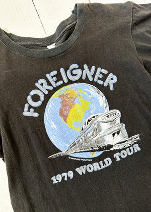 Vintage 1979 Foreigner World Tour T-shirt