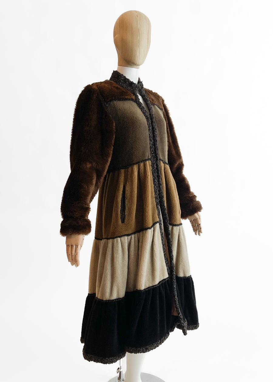 Vintage Chantal Thomass Faux Fur Princess Coat