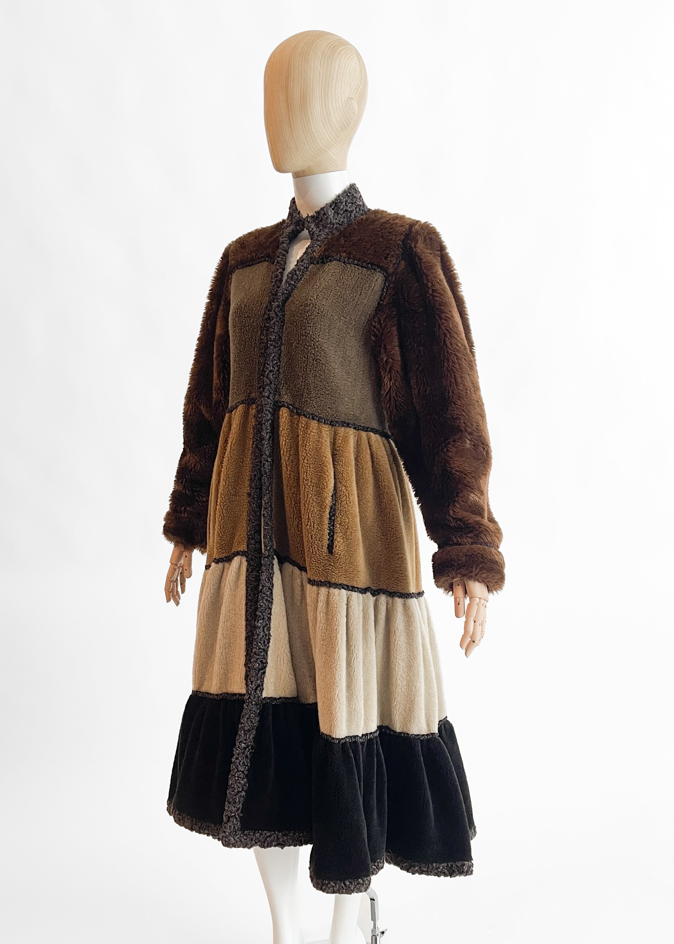 Vintage Chantal Thomass Faux Fur Princess Coat