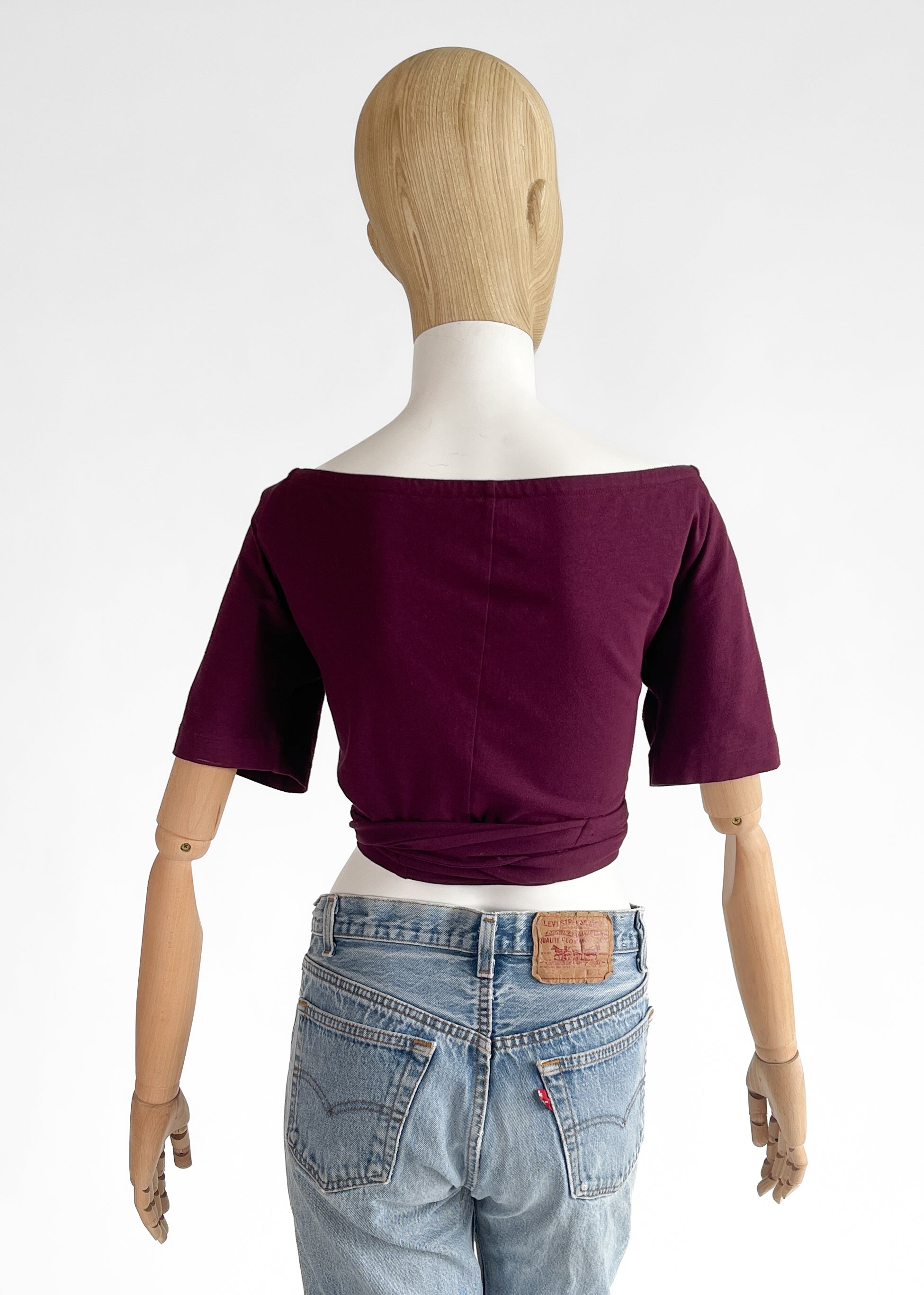 1980s Kenzo Cotton Wrap Top