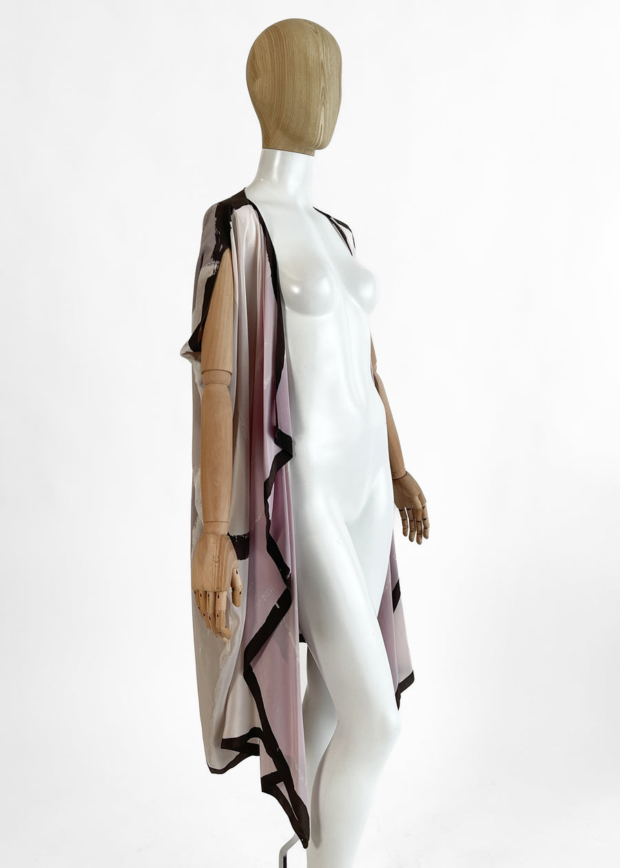 1980s Michaele Vollbracht Silk Duster Vest