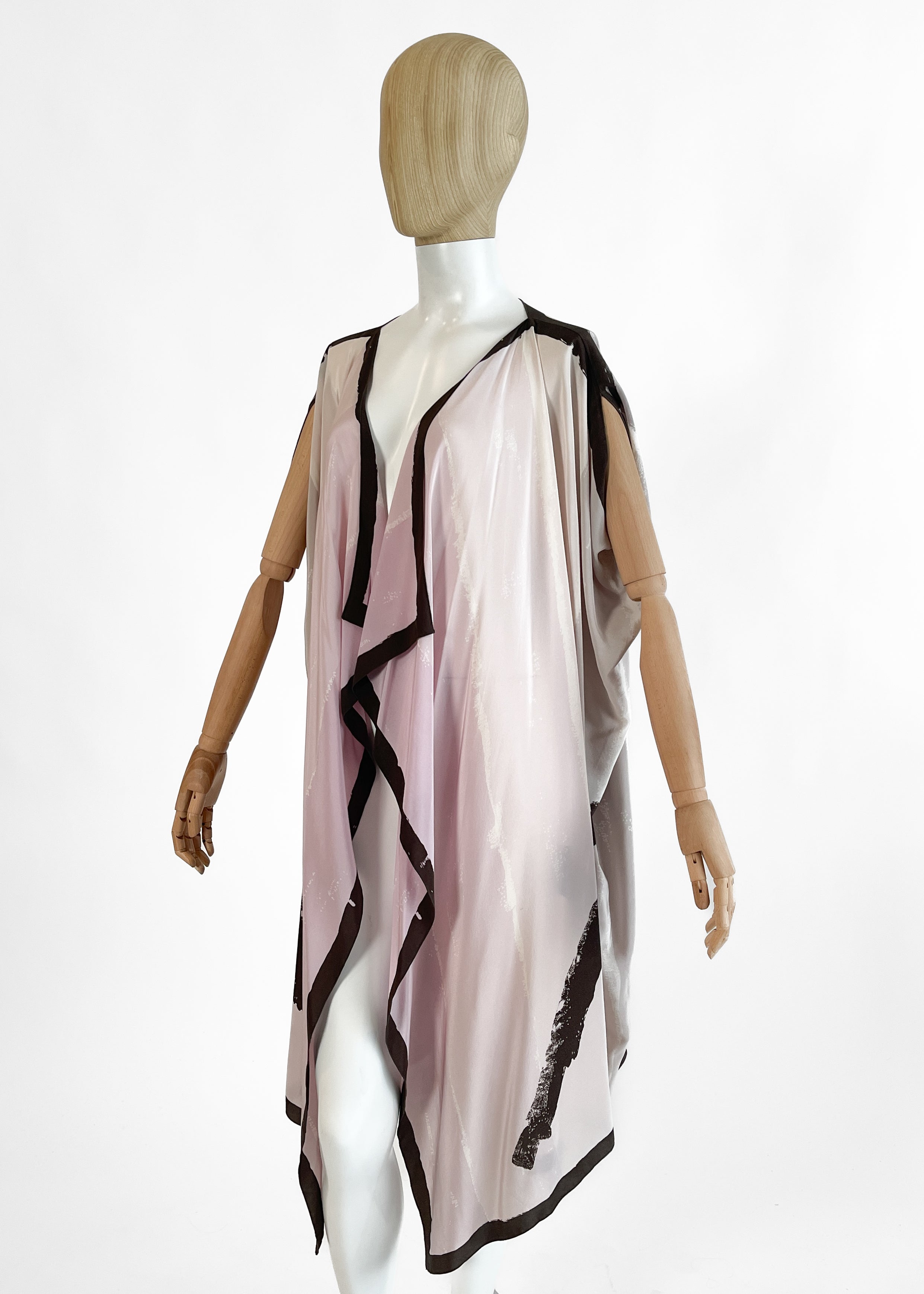 1980s Michaele Vollbracht Silk Duster Vest