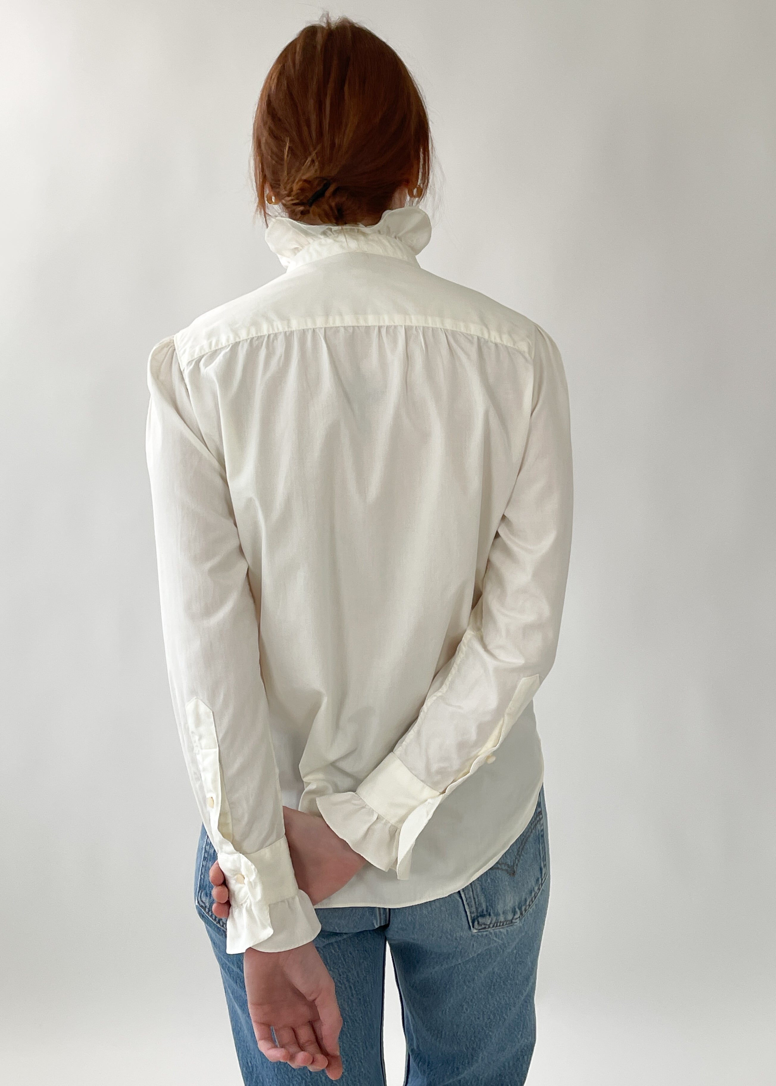Vintage Ralph Lauren Cotton Ruffle Shirt