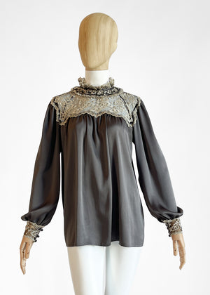 1980s Ted Lapidus Silky Blouse