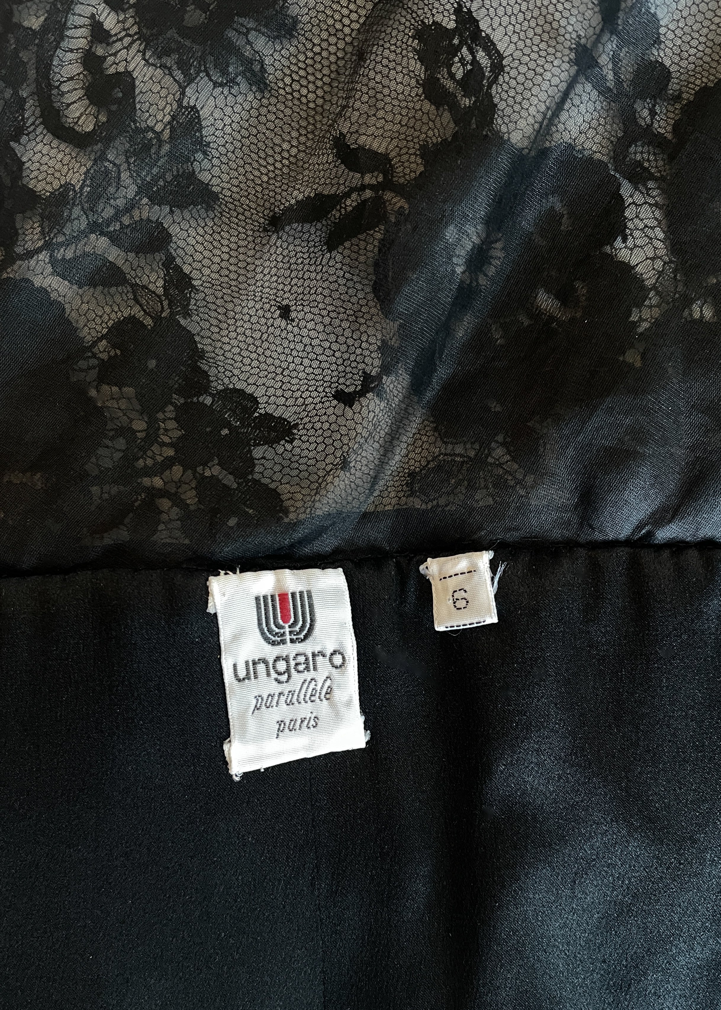1980s Ungaro Sequined Lace Top