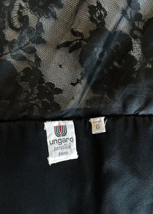 1980s Ungaro Sequined Lace Top