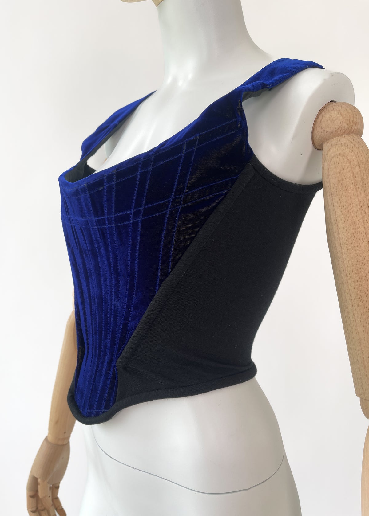 Vintage Vivienne Westwood Blue Velvet Corset