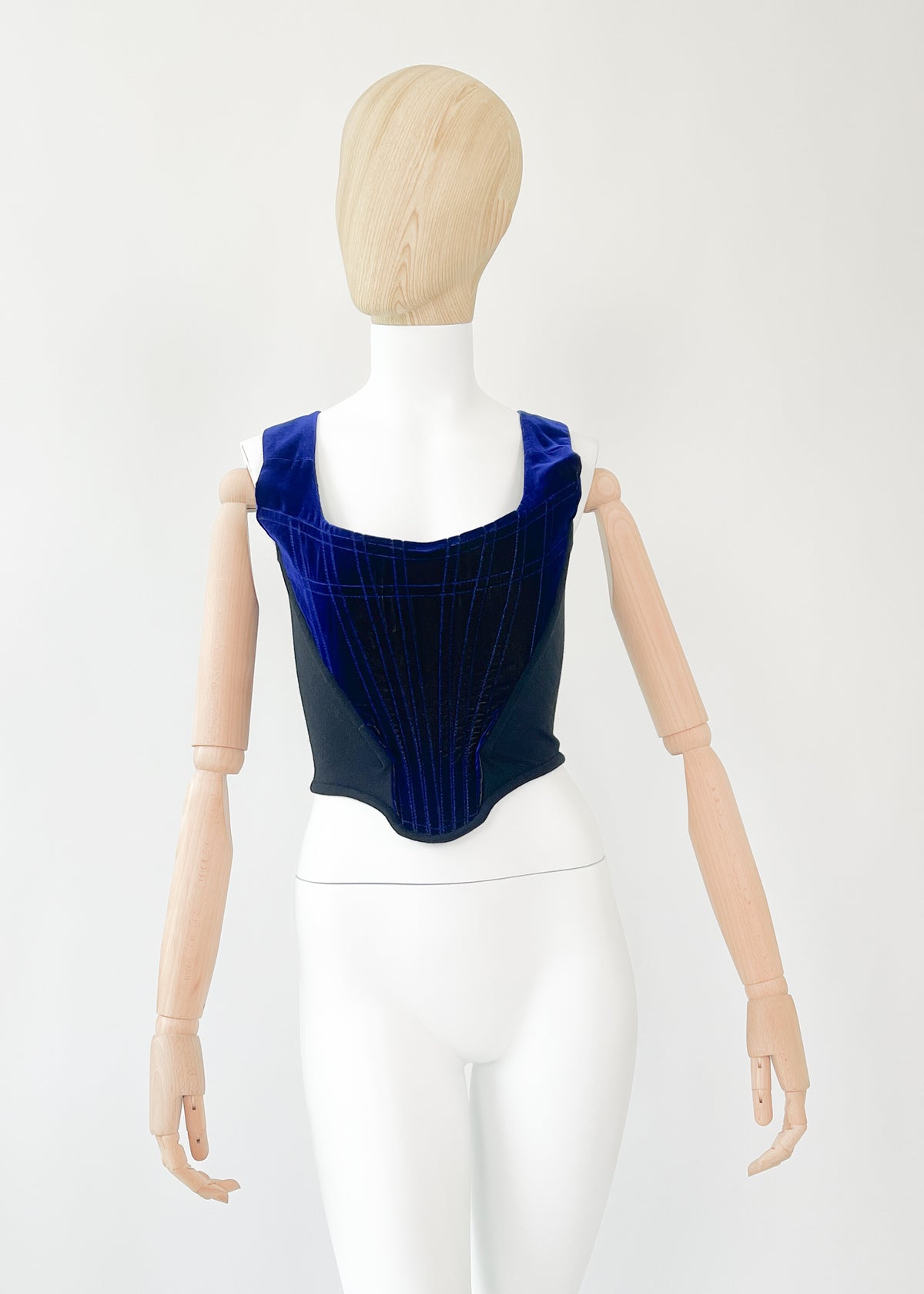 Vintage Vivienne Westwood Blue Velvet Corset