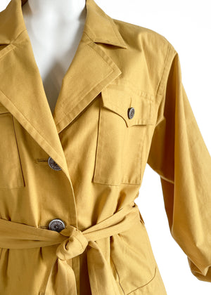 1980s Yves Saint Laurent Safari Trench Coat