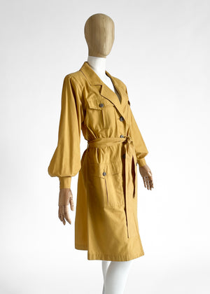 1980s Yves Saint Laurent Safari Trench Coat