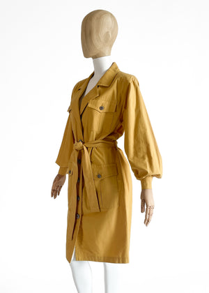 1980s Yves Saint Laurent Safari Trench Coat