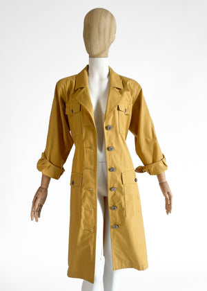 1980s Yves Saint Laurent Safari Trench Coat