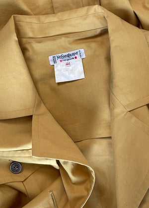 1980s Yves Saint Laurent Safari Trench Coat
