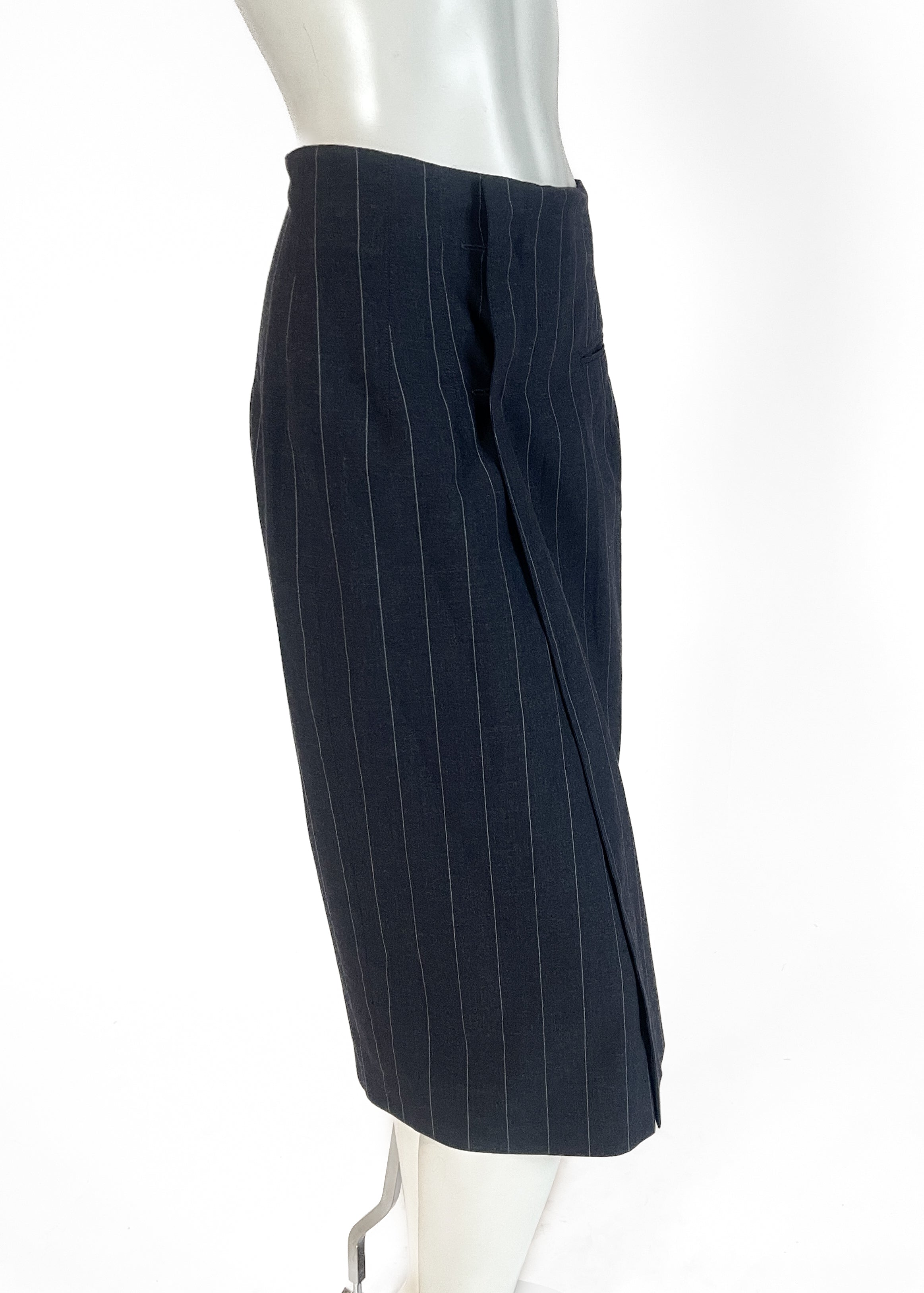 Jean Paul Gaultier Pour Gibo Pinstripe Skirt 1980s