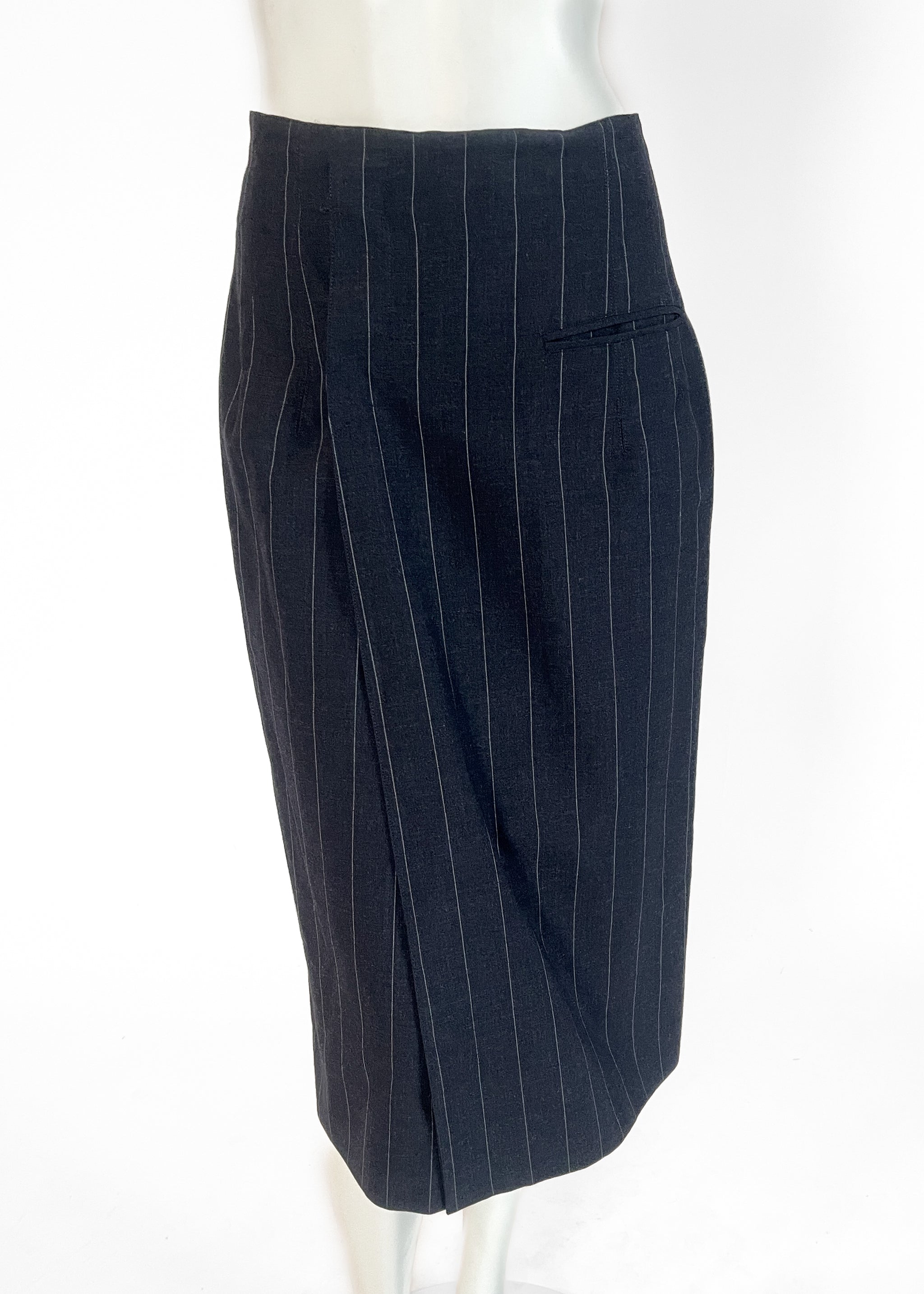 Jean Paul Gaultier Pour Gibo Pinstripe Skirt 1980s