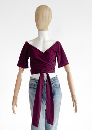 1980s Kenzo Cotton Wrap Top