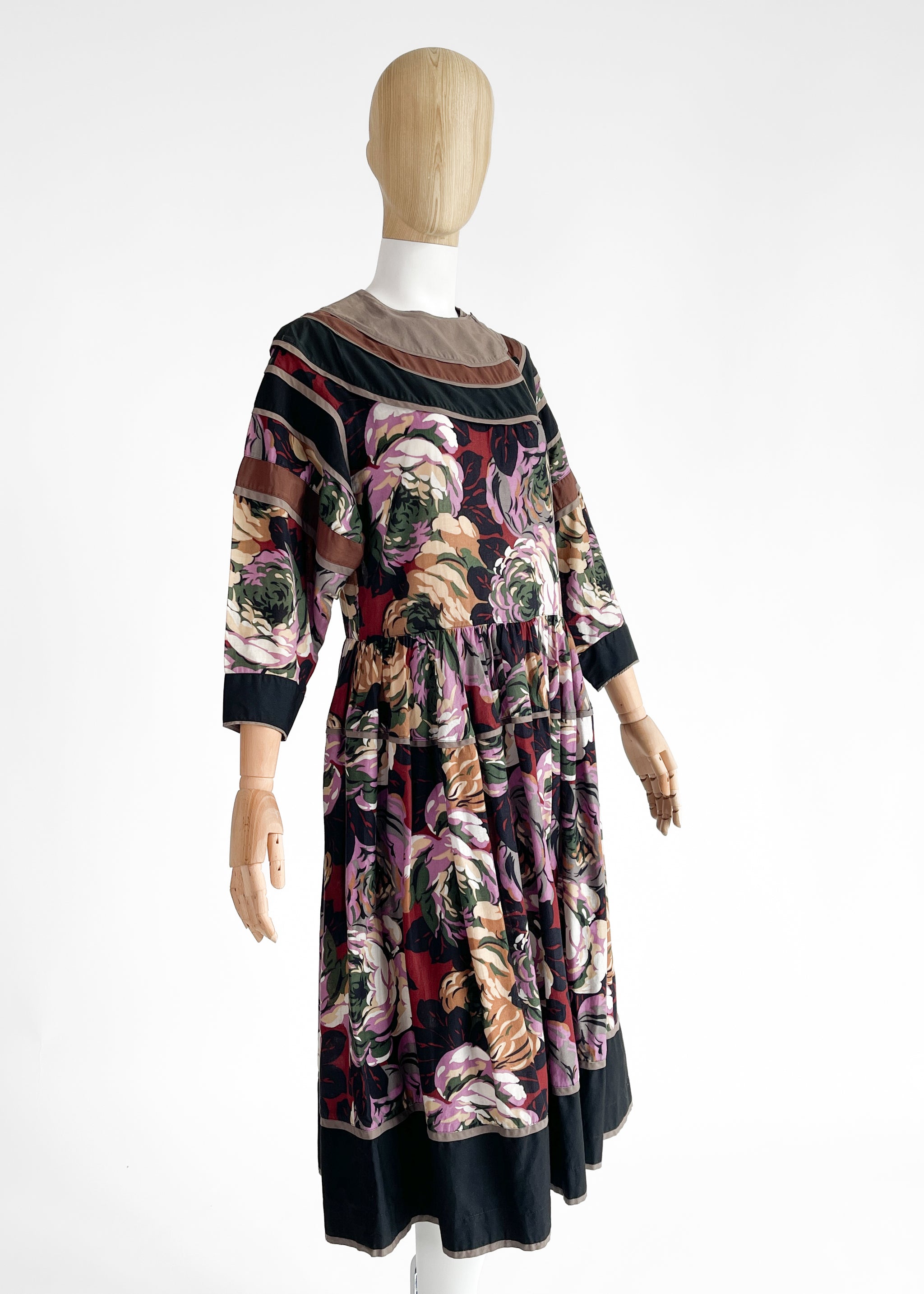 Vintage Kenzo Floral Dress 1980s - Raleigh Vintage