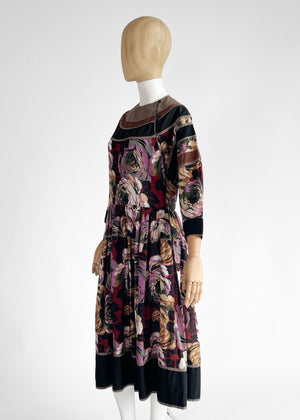 Vintage Kenzo Floral Dress 1980s